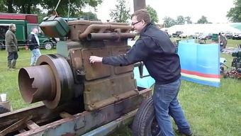 古董国产柴油机启动视频,重温经典机械魅力