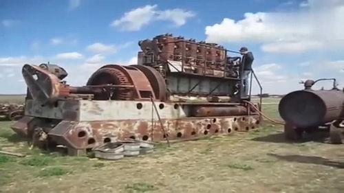 古董国产柴油机启动视频,重温经典机械魅力